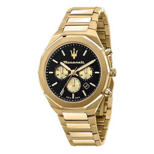 Đồng Hồ Nam Maserati Stile Automatic Men's Watch R8873642001 Màu Đen Vàng