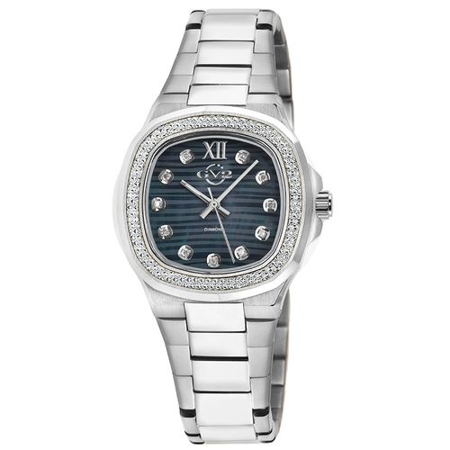 Đồng Hồ Nữ Gevril GV2 Potente Diamond Quartz Ladies Watch 18200B Màu Bạc