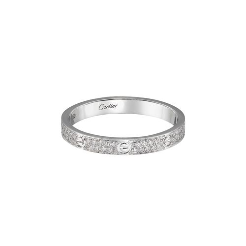 Nhẫn Nữ Cartier Love Ring Small Model B4218200 Màu Vàng Trắng (Chế Tác)