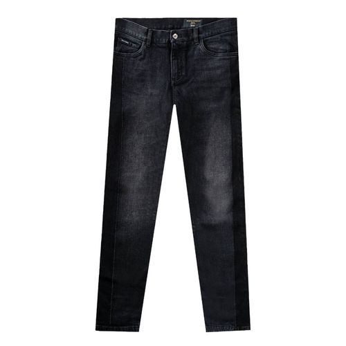 Quần Jeans Nam Dolce & Gabbana D&G Black With Tag Silver Skinny Fit GY07CD G8HD0 S9001 Màu Đen