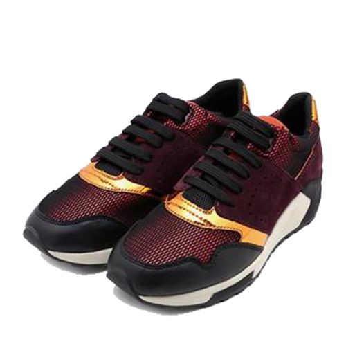 Sneakers Geox D PHYTEAM A Màu Đỏ Phối Đen Size 35