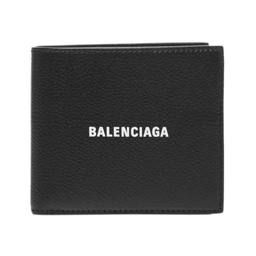 Ví Nam Balenciaga Cash Square Folded Coin Wallet In Black Màu Đen