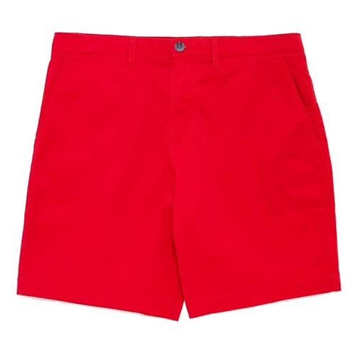 Quần Short Nam Lacoste Regular Fit Cotton Gabardine Bermuda FH9544-51-240 Màu Đỏ Size 30