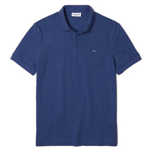 Áo Polo Nam Lacoste Smart Paris Stretch Cotton Piqué Shirt PH5522-11-HJD Màu Xanh Đậm Size 4