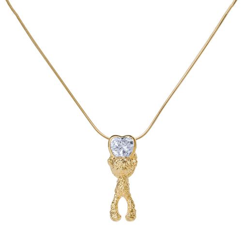 Dây Chuyền Nữ 13 De Marzo Heart Bear Necklace Gold Màu Vàng Gold