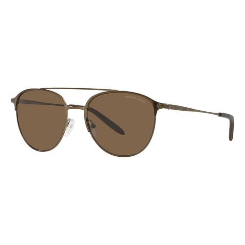 Kính Mát Nam Michael Kors MK Dark Brown Solid Pilot Men's Sunglasses MK1111 100173 54 Màu Nâu Đậm
