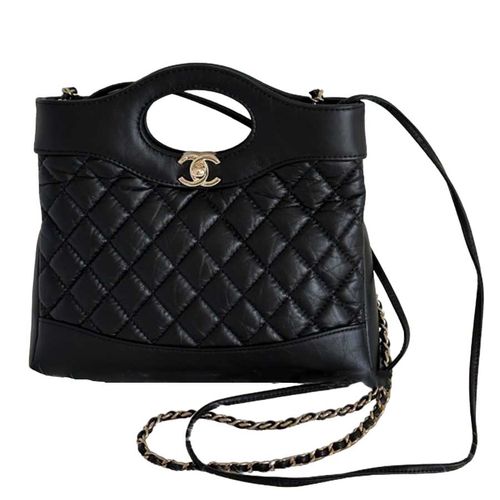 Túi Đeo Chéo Nữ Chanel CC Mini Leather Logo Handbags AS4133 B03880 94305 Màu Đen