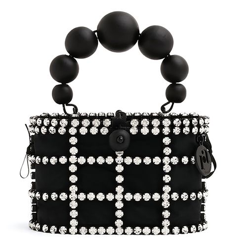 Túi Xách Tay Nữ Rosantica Women’s Black Holli Crystal-embellished Mini Bag Màu Đen