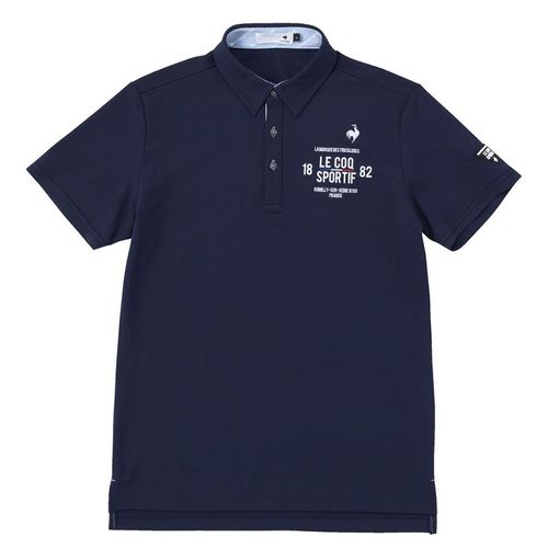 Áo Polo Nam Le Coq Sportif Golf Men's  Short Sleeve Shirt QGMVJA02 Màu Xanh Navy