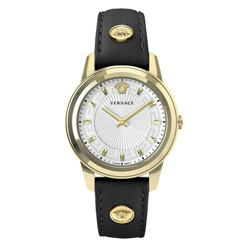 Đồng Hồ Nữ Versace Greca Strap Watch 38mm VEPX01021 Màu Vàng Đen