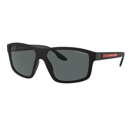Kính Mát Nam Prada Men Linea Rossa 60mm Black Rubber Sunglasses PS-02XS-DG002G Màu Đen
