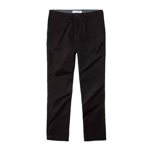 Quần Kaki Nam Lacoste Men's Slim Fit Stretch Gabardine Chino Pants HH9553031 Màu Đen Size 38/34