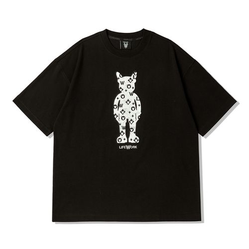 Áo Phông LifeWork Embroidered Mono Figure Short-Sleeved T-Shirt LW232TS419 Màu Đen