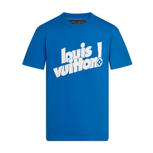 Áo Phông Nam Louis Vuitton LV Everyday LV Crewneck T-Shirt 1A971E Màu Xanh Blue Size M