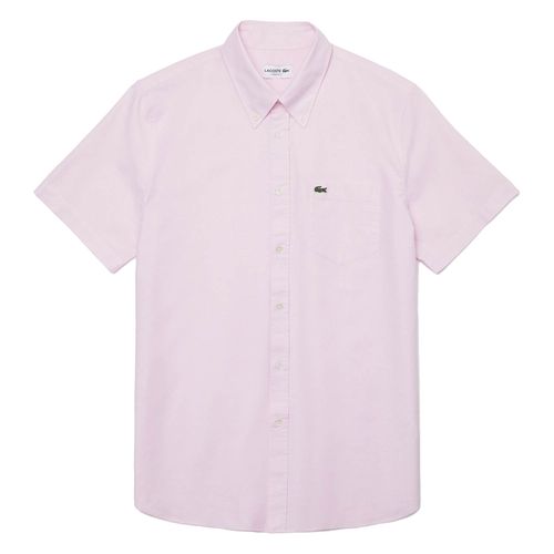 Áo Sơ Mi Nam Lacoste Men's Regular Fit Oxford Cotton Shirt CH2949-00-ADY Màu Hồng Size 41