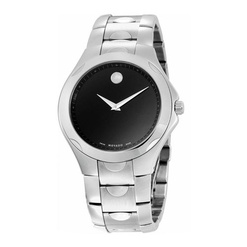 Đồng Hồ Nam Movado Luno Stainless Steel Mens Watch With Black Dial 0606378 Màu Bạc