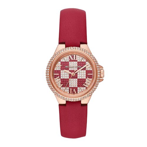Đồng Hồ Nữ Michael Kors Limited Edition Camille Three-Hand Red Leather Watch MK4701 Màu Đỏ