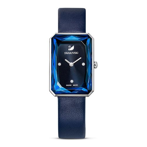 Đồng Hồ Nữ Swarovski Uptown Watch Swiss Made, Leather Strap, Blue, Stainless Steel 5547713 Màu Xanh Dương