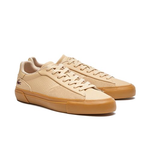 Giày Sneaker Lacoste L006 Leather Tonal Màu Be Size 40