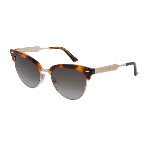 Kính Mát Nữ Gucci Grey Gradient Havana Cat Eye Sunglasses GG0055S 002 Màu Xám Gradient