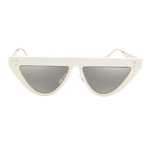 Kính Mát Nữ Fendi Gray Ivory Mirror Ladies Sunglasses FF 0371/S 0VK6 53 Màu Trắng