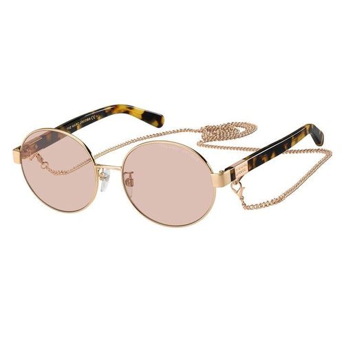 Kính Mát Nữ Marc Jacobs Round Sunglasses In Pink And Tort 497/G/S - 013 U1 ORO Màu Hồng