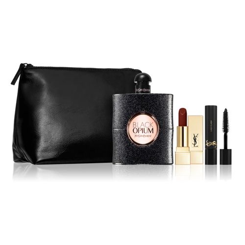 Set Nước Hoa Nữ Yves Saint Laurent YSL Black Opium Fragrance & Makeup 4 Món