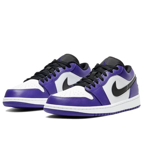 Giày Thể Thao Nike Air Jordan 1 Low GS ‘Court Purple’ 553560-500 Phối Màu