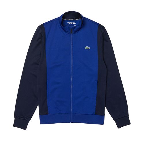 Áo Khoác Nam Lacoste Sport Resistant Bicolor Piqué Zip Sweatshirt SH6937 D9A Màu Xanh Dương Size 4