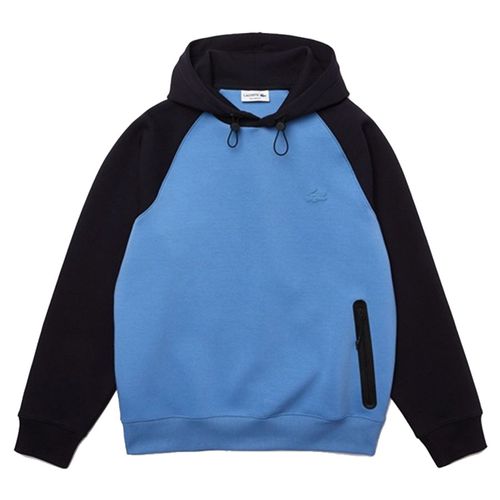 Áo Nỉ Nam Lacoste Bicolor Hooded Contrast Zip Pocket Sweatshirt SH7385-Z2R Màu Xanh Đen Size 2