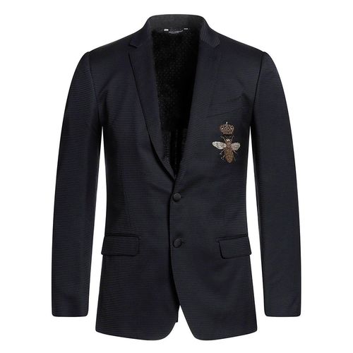 Áo Vest Nam Dolce & Gabbana D&G Bee Blazer Màu Xanh Đen Size 46
