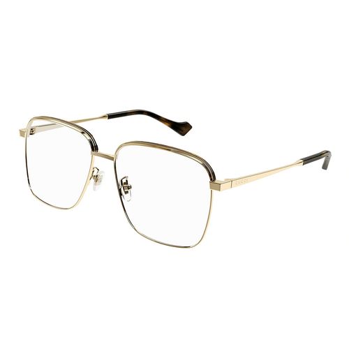 Kính Mắt Cận Nam Gucci Demo Square Men's Eyeglasses GG1101OA 001 Màu Vàng