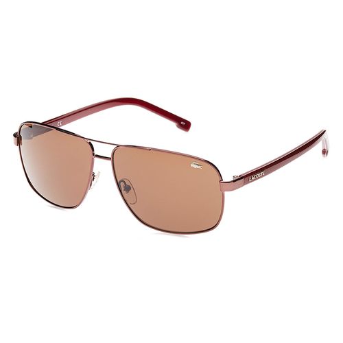 Kính Mát Nam Lacoste Rectangular Sunglasses L162S Màu Đỏ Nâu