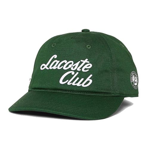 Mũ Lacoste X Roland Garros Club Strap Cap RK6389 51 132 Vert L Màu Xanh Lá Size S