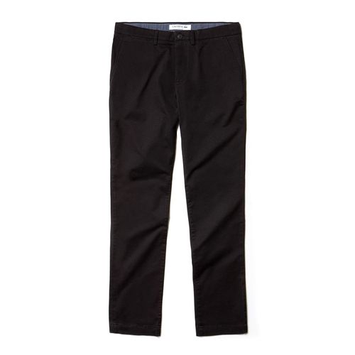 Quần Kaki Nam Lacoste Men's Slim Fit Stretch Gabardine Chino Pants HH9553-031 Màu Đen Size 29