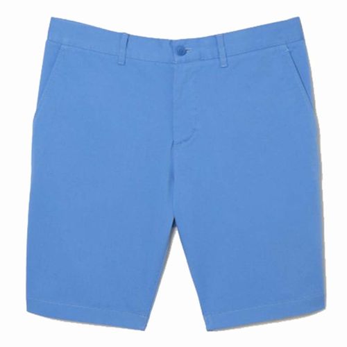 Quần Short Nam Lacoste Men's In Stretch Cotton FH2647-L99 Màu Xanh Blue Size 32