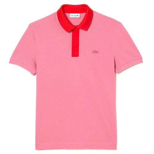 Áo Polo Nam Lacoste Smart Paris Shirt with cotton Petit Piqué PH5367 51 9HY Màu Hồng Đỏ Size 4