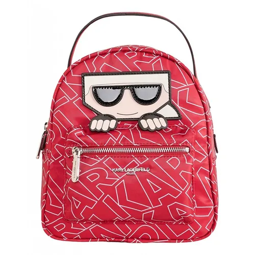 Balo Karl Lagerfeld Paris Nylon Backpack LH1KE899 Màu Đỏ