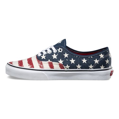 Giày Nam Sneaker Vans Ameriana VN-00AIGYD Màu Xanh Đỏ Size 42.5