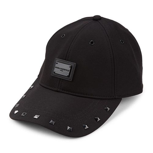 Mũ Karl Lagerfeld Black Cone Stud Logo Baseball Cap Màu Đen