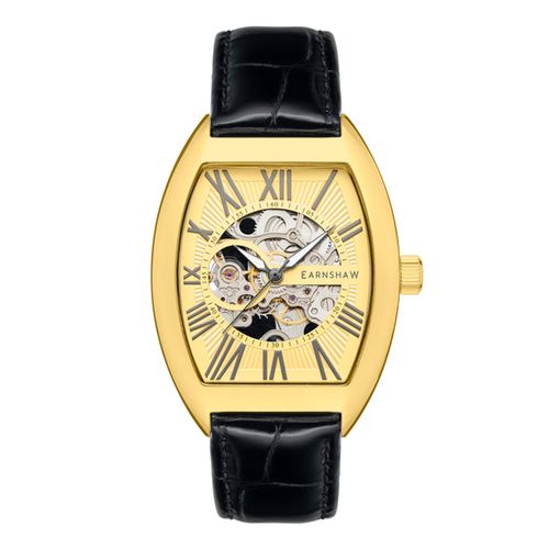 Đồng Hồ Nam Thomas Earnshaw Automatic Watch ES-8148 Màu Đen/Vàng