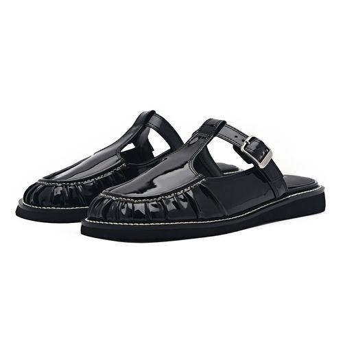 Giày Sục Nữ Pedro Carmen Mule Loafers Black PW1-66680043 Màu Đen