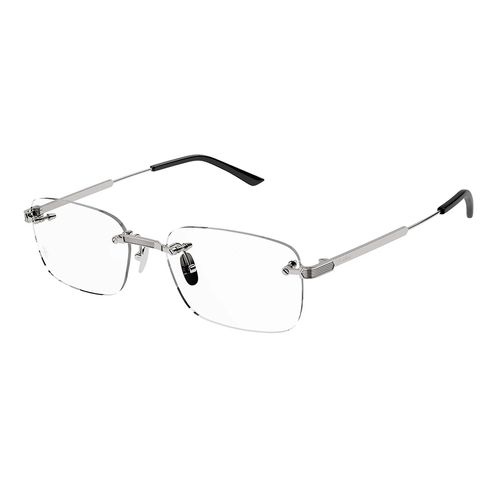 Kính Mắt Cận Cartier Rectangular Eyeglasses CT0349O 002 Màu Bạc