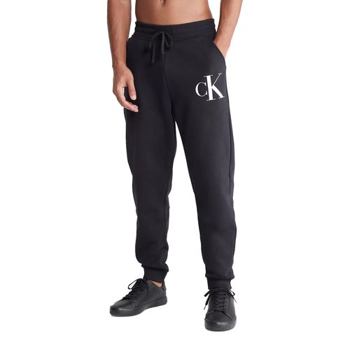 Quần Jogger Nam Calvin Klein CK Monogram Logo Fleece SP40581524 Màu Đen Size XS