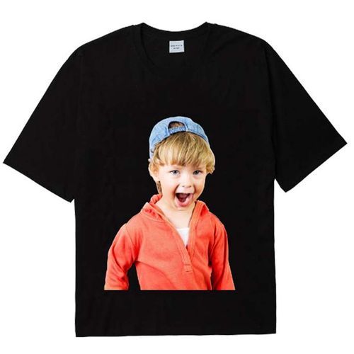 Áo Phông Acmé De La Vie ADLV Hàn Quốc Baby Face Short Sleeve T-Shirt Black Red Hoodie Boy Màu Đen