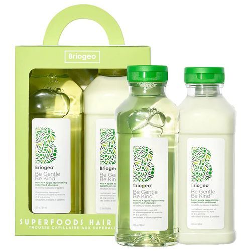 Set Dầu Gội + Dầu Xả Briogeo Superfoods Apple, Matcha + Kale Replenishing Shampoo + Conditioner Duo