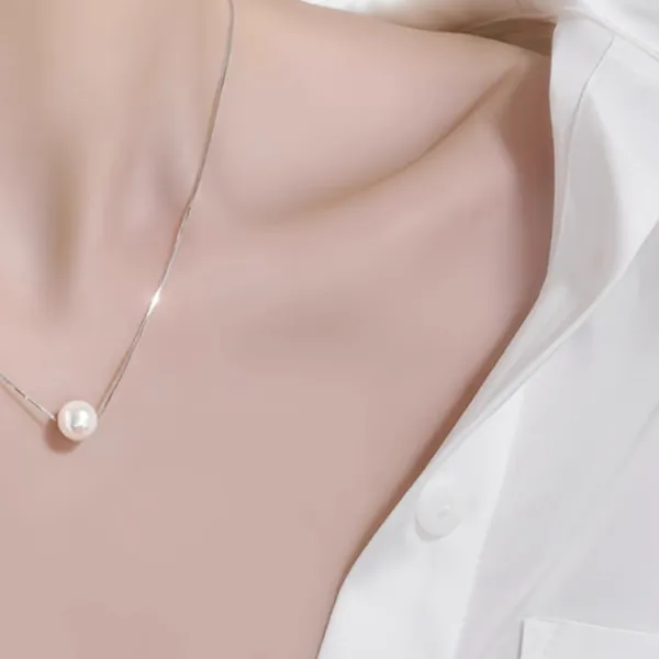 Dây Chuyền Nữ Jessica Pearl Silver Pearl JN22 Màu Bạc