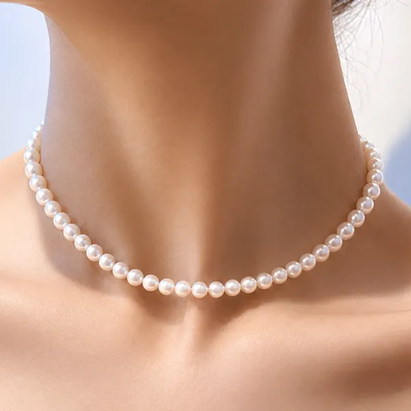 Dây Chuyền Nữ Jessica Pearl Ngọc Trai Classic JN23 Màu Trắng Ngà