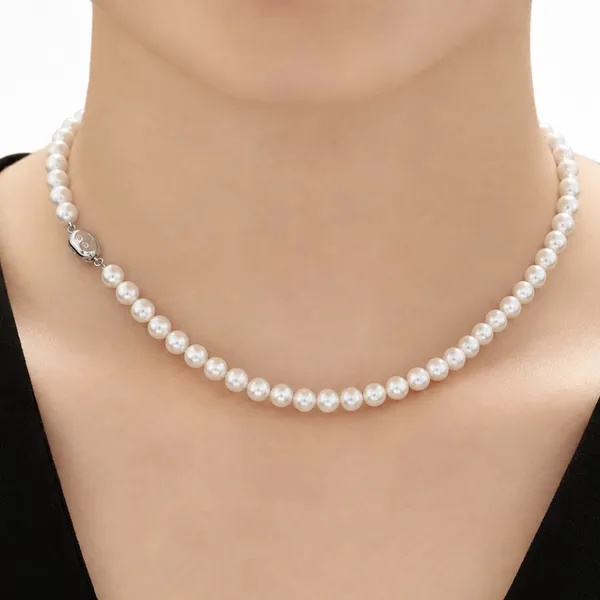 Dây Chuyền Nữ Jessica Pearl Ngọc Trai Classic JN23 Màu Trắng Ngà