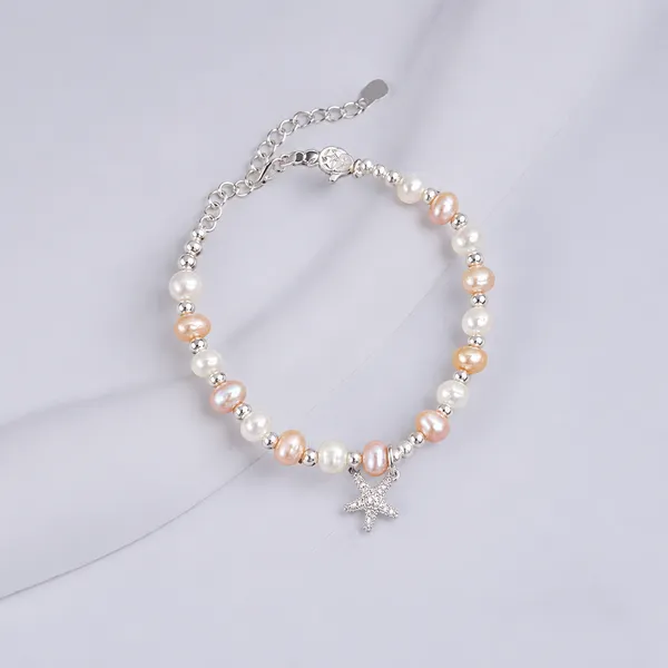 Vòng Đeo Tay Nữ Jessica Pearl Ngọc Trai Multicolor JB28-S Phối Màu